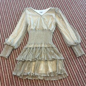 Habitual girls smocked tiered ruffle dress